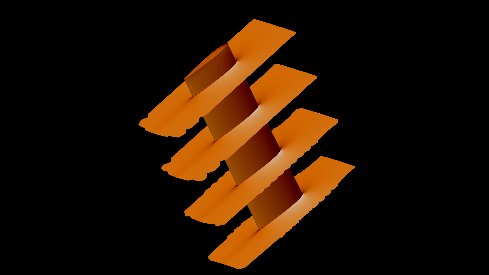 Helical open-source themed rendering